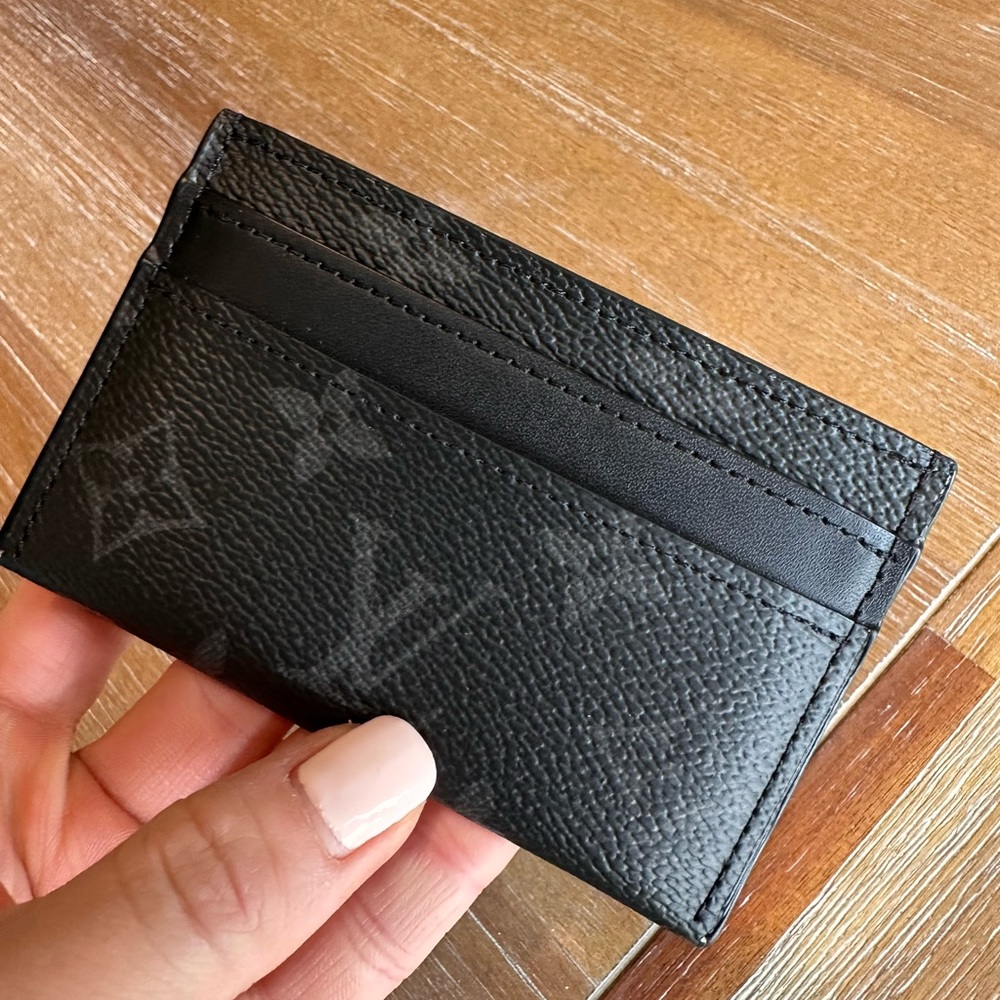 Louis Vuitton Men’s Black Double card holder